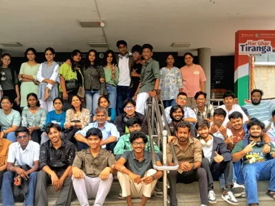 Wide view of the museum gallery visited by IIFA Lancaster Degree College students